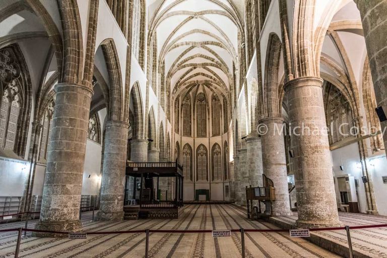 Fig. 26. Interior o the gothic cathedral of St. Nicholas in Famagusta.