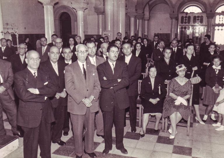 Fig. 22. Cpriot government officials are pictured, with Dafnis in the front row.