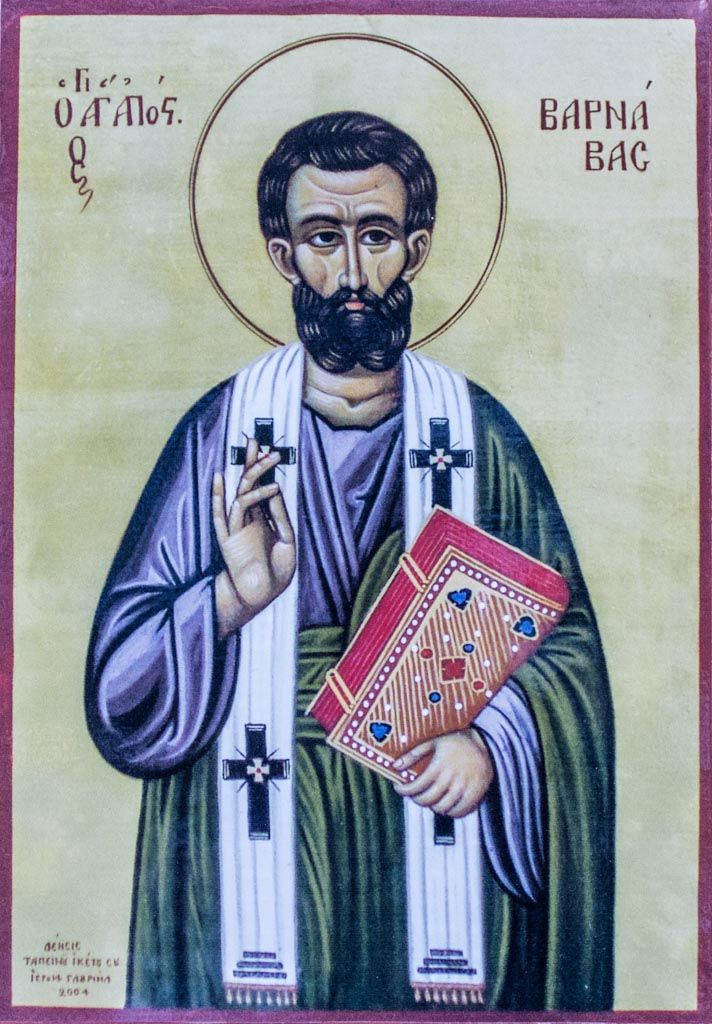 Fig. 01: Icon of Barnabas painted by Father Gabriel