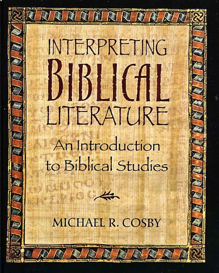 Book cover: Interpreting Biblical Literature.